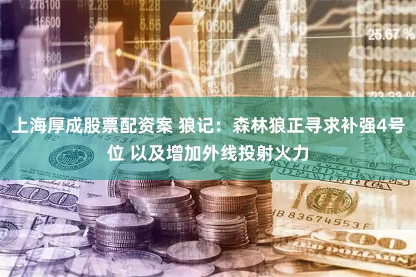 上海厚成股票配资案 狼记：森林狼正寻求补强4号位 以及增加外线投射火力